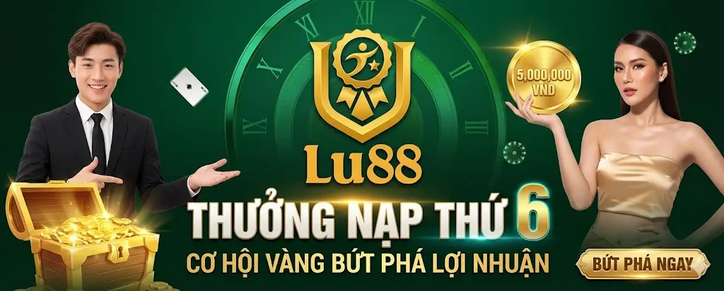 Thưởng Nạp Thêm Thứ 6 LU88: Cơ Hội Vàng Bứt Phá Lợi Nhuận Mỗi Tuần